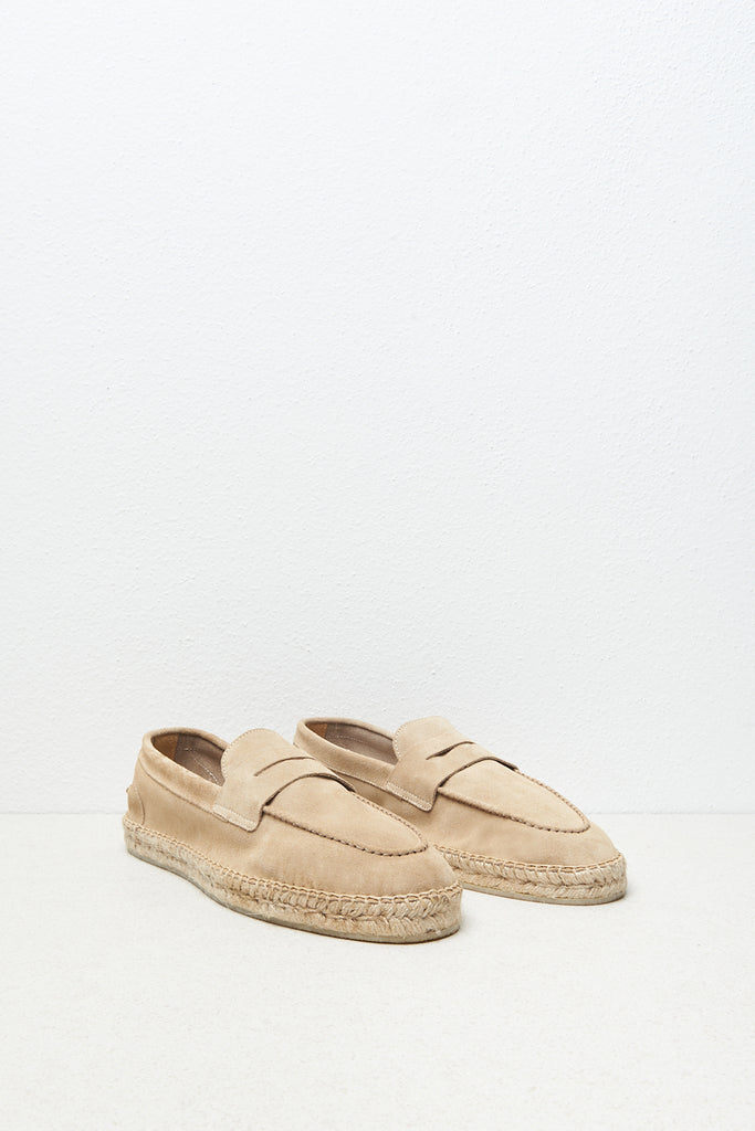 Leather and jute espadrilles  