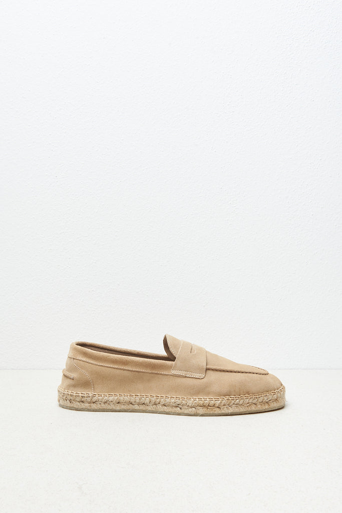 Leather and jute espadrilles  