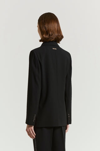 Fluid crepe cady blazer