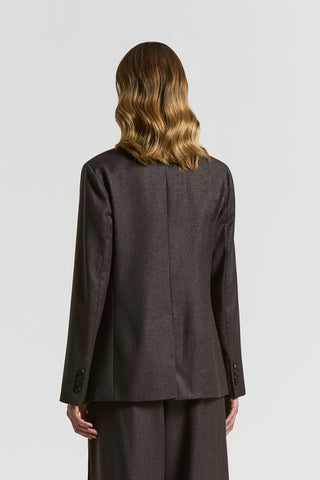 Lurex wool flannel blazer