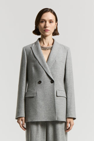 Cashmere wool gauze blazer