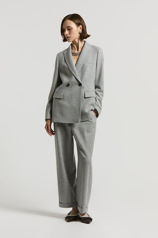 Cashmere wool gauze blazer