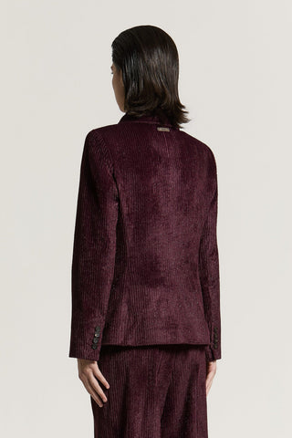 Zweireihiger Blazer aus Fancy-Cordsamt