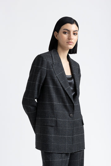 Stretch cashmere wool blazer  