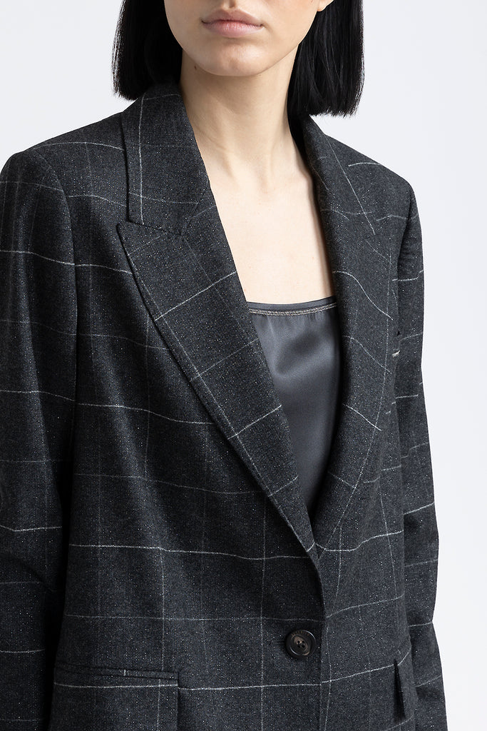 Stretch cashmere wool blazer  