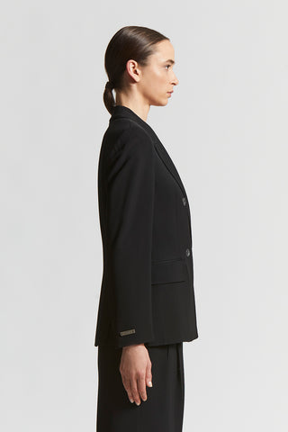 Stretch viscose cady blazer