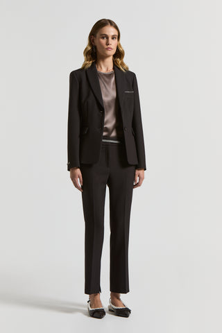 Double technical fabric blazer