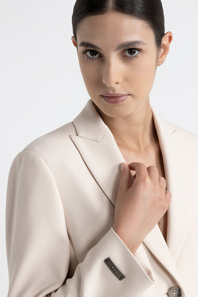 Double-face technical fabric  blazer  