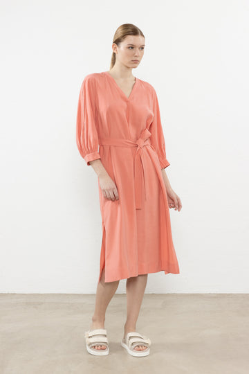 Fluid Habotai midi dress  