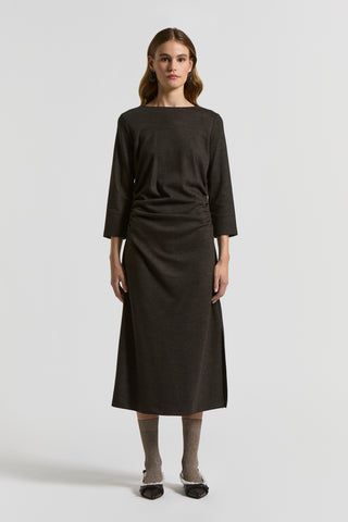 Fluid cotton wool jersey dress