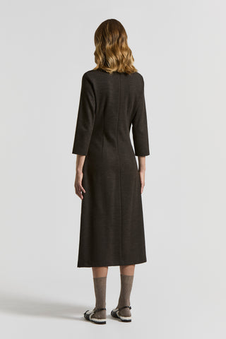 Fluid cotton wool jersey dress