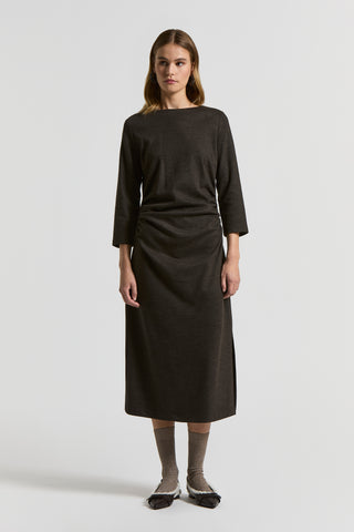 Fluid cotton wool jersey dress