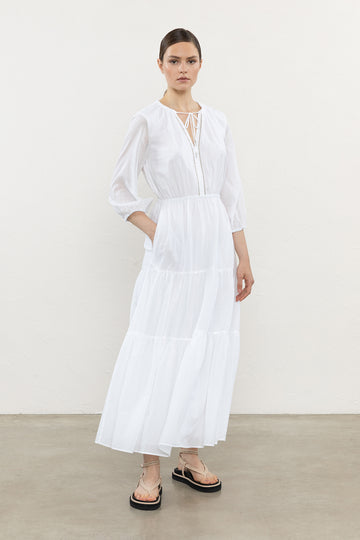 Long dress in pure cotton voile – Peserico