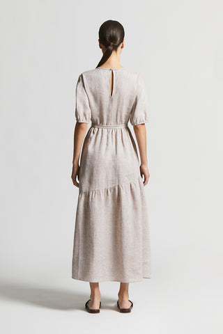 Long dress in pure linen