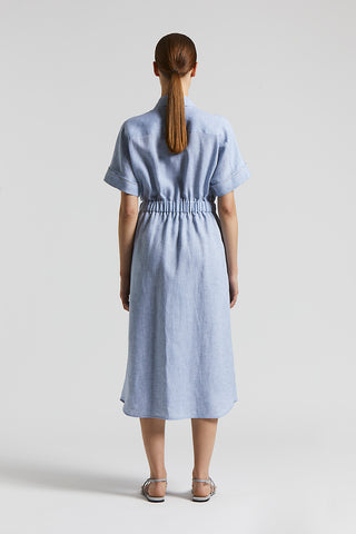 Linen midi dress