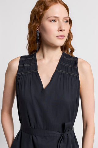 Kleid aus reinem Baumwoll-Voile