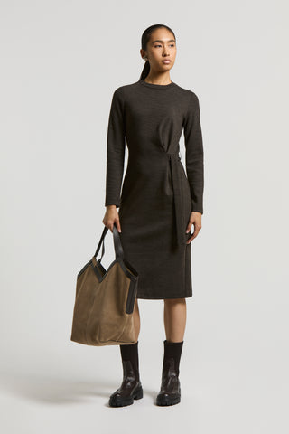 Fluid cotton wool jersey dress