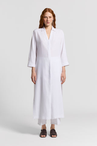 Long pure linen caftan