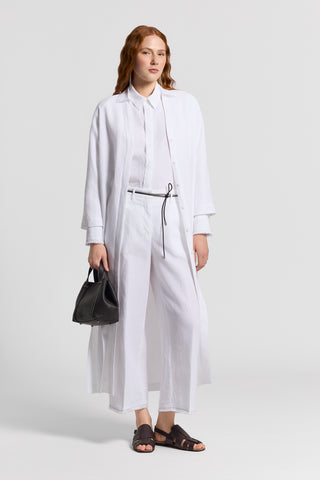 Long pure linen caftan