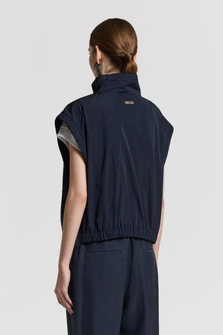 Technical taffeta vest