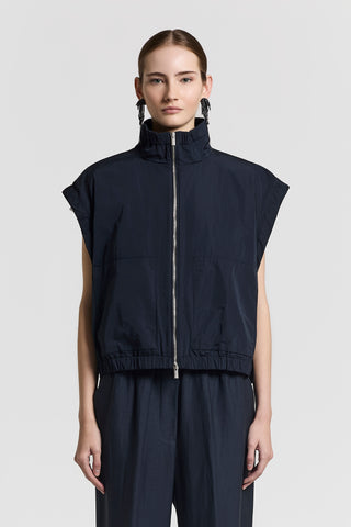 Technical taffeta vest