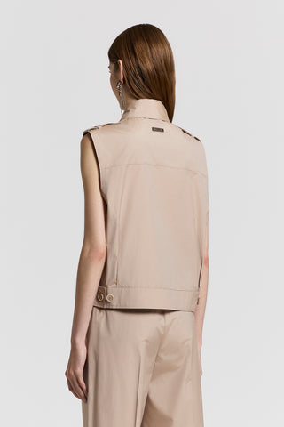 Lightweight technical cotton vest