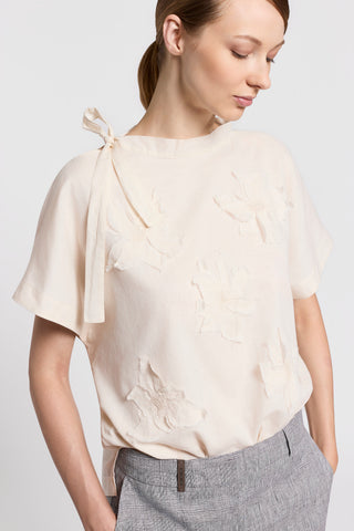 Pure cotton voile T-shirt