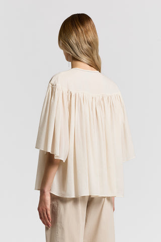 Pure cotton voile shirt