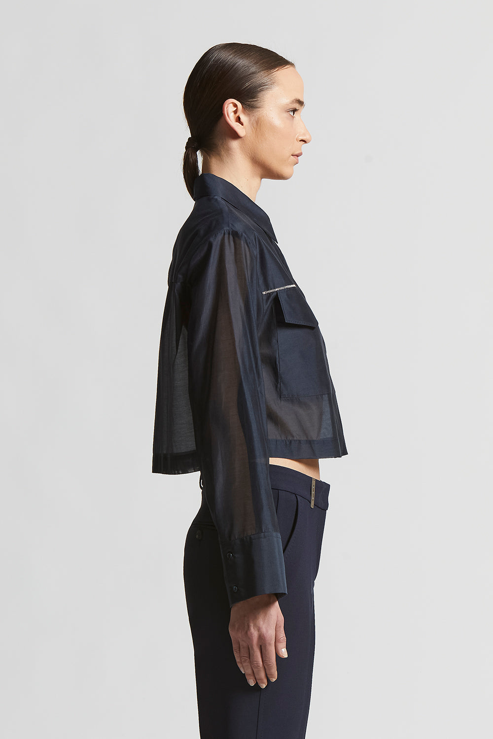 Tシャツ・カットソー PESERICO SS25 Peserico Cotton T-shirt (S06804J0 C5669 C00) Shiny stretch silk satin T-shirt | Peserico US