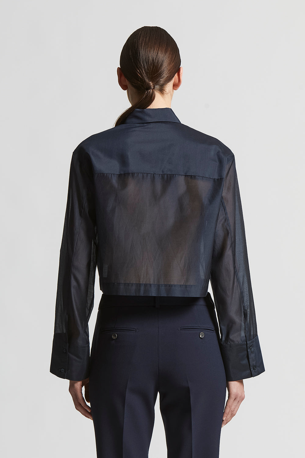 Matt cotton-silk organza shirt | Peserico