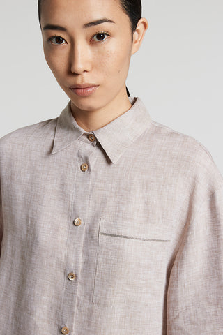 Light and cool pure linen shirt