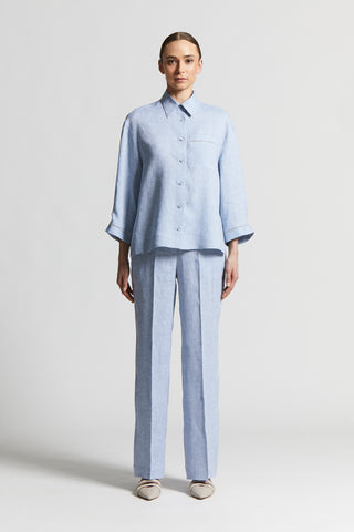 Light and cool pure linen shirt