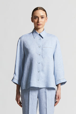 Light and cool pure linen shirt