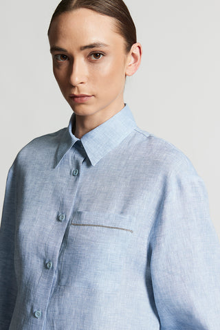 Light and cool pure linen shirt