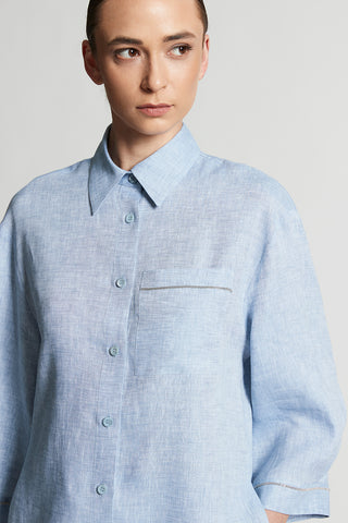 Light and cool pure linen shirt