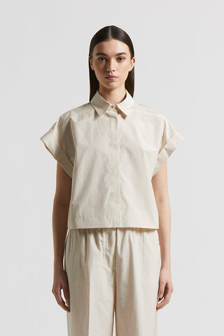 Soft touch cotton poplin blend shirt