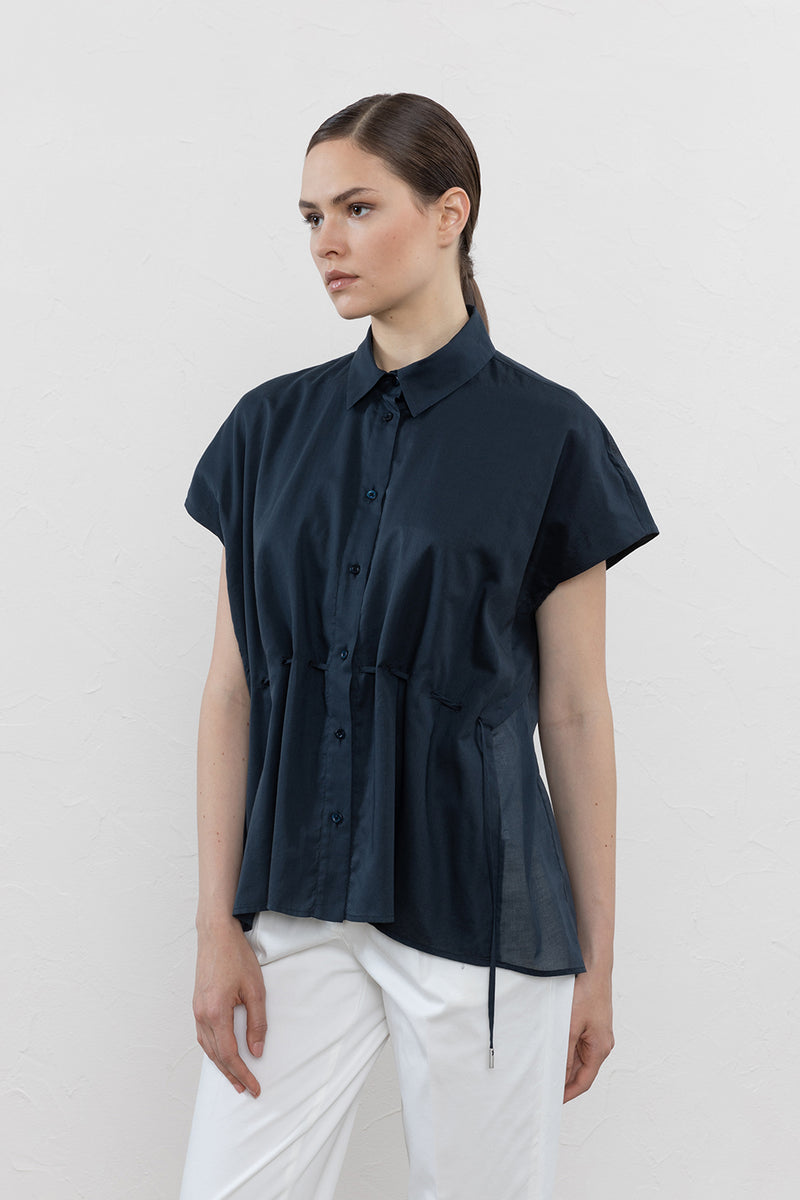 Semi-sheer pure cotton voile shirt – Peserico