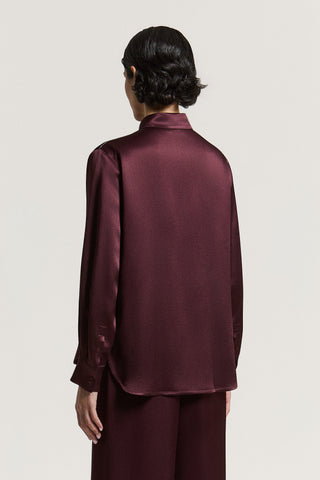 Bluse aus Satin
