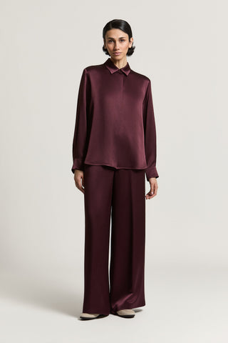Bluse aus Satin
