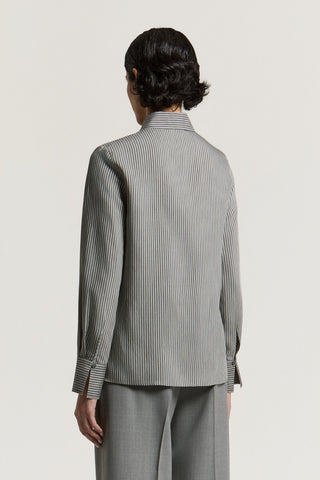 Camisa de viscosa y seda