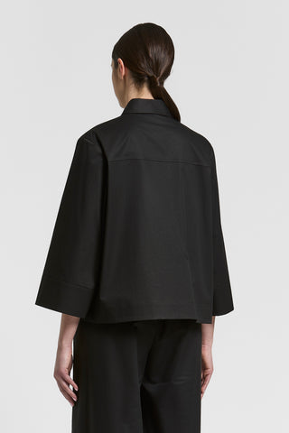 Sail-hand boxy cotton shirt