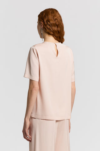 Viscose satin T-shirt