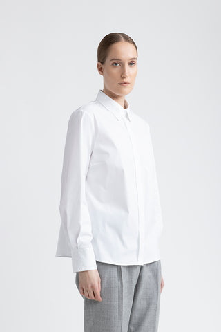 Cotton poplin shirt with sequins  