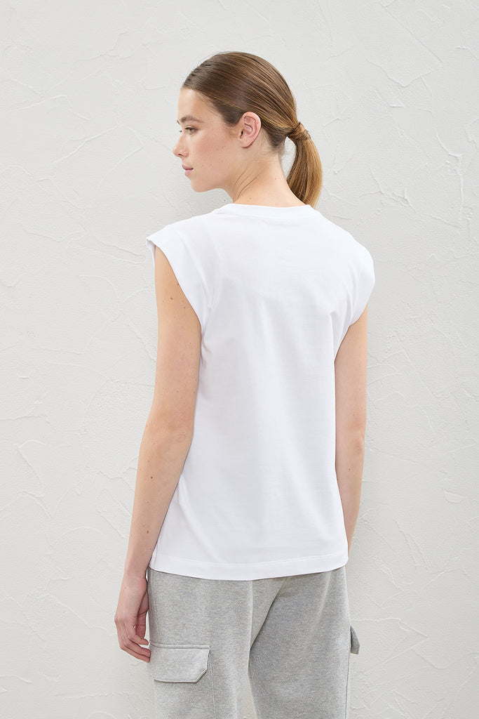 T-shirt with jersey cotton patch  