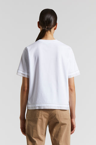 Stretch cotton jersey T-shirt