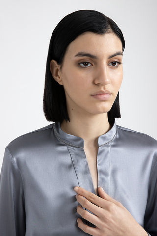 Shiny silk satin shirt  