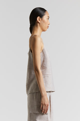 Pure Linen V-neck top