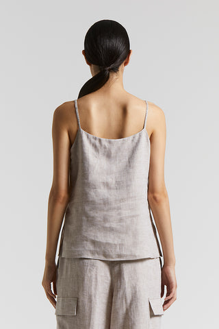 Pure Linen V-neck top