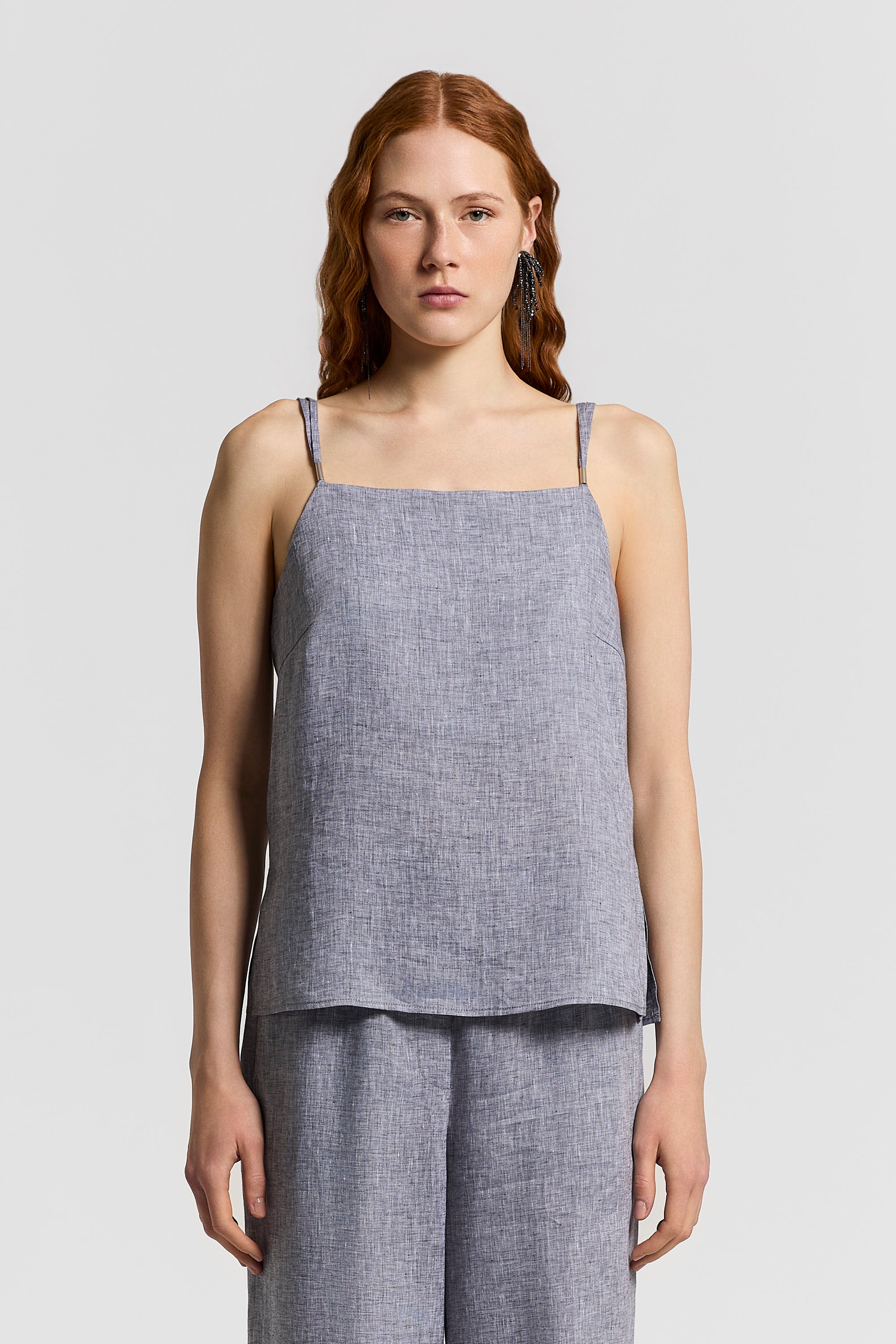 Lightweight pure linen canvas top | Peserico