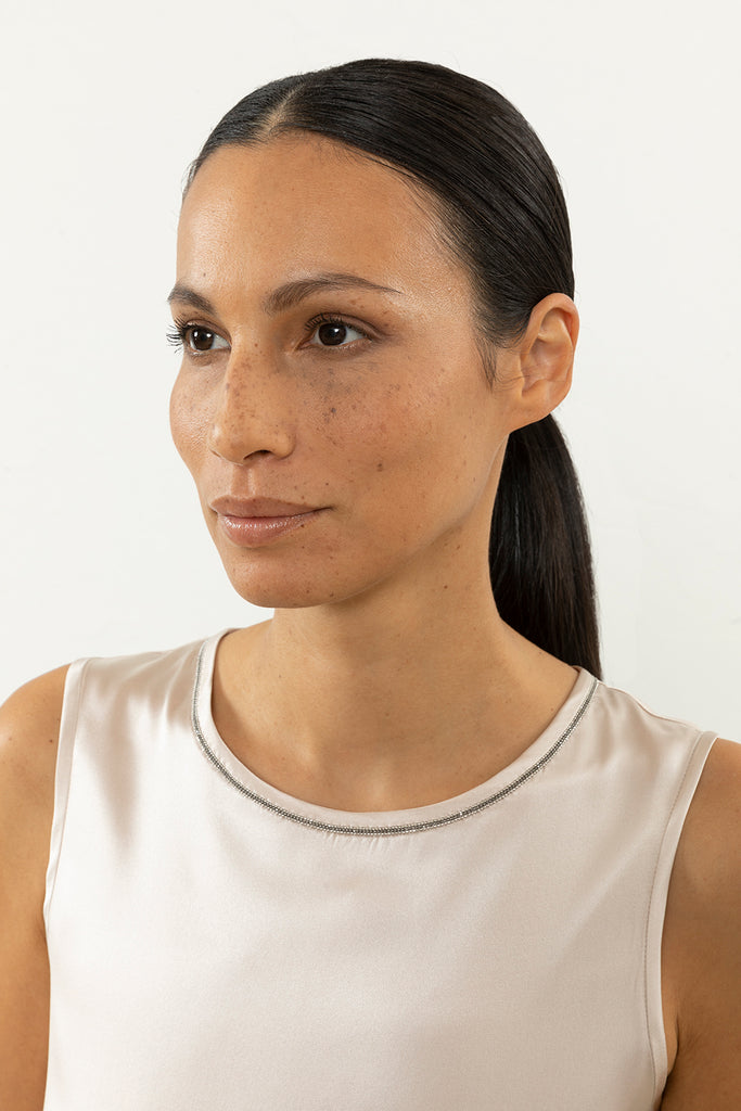 Silk satin top  
